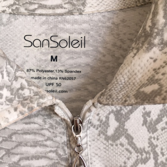 White SnakeSkin Workout Shirt - Picture 2 of 4